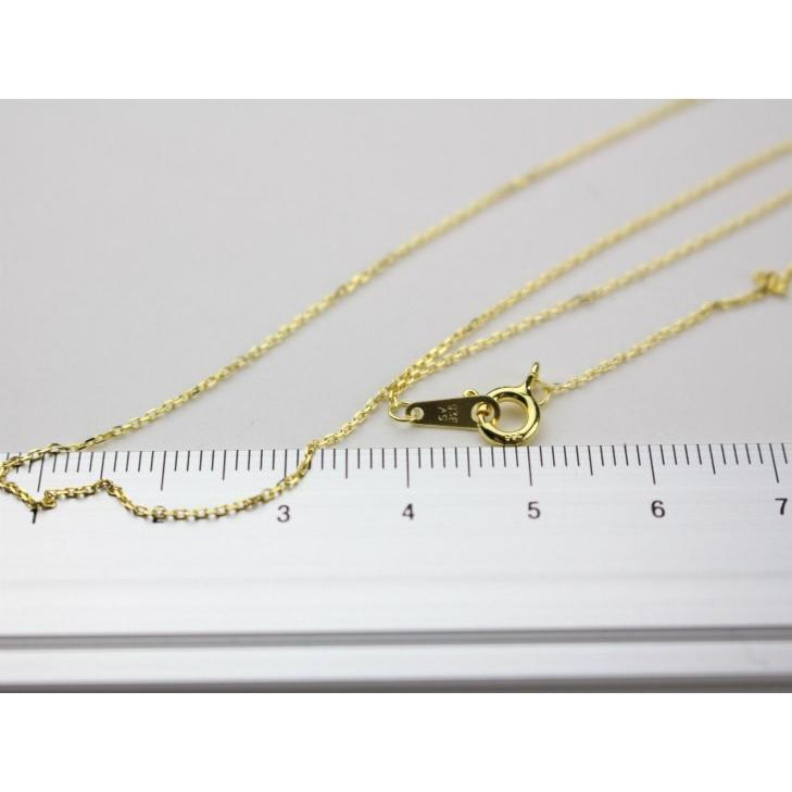 シルバー925刻印入り アズキチェーンネックレス金具 約45cm 1個