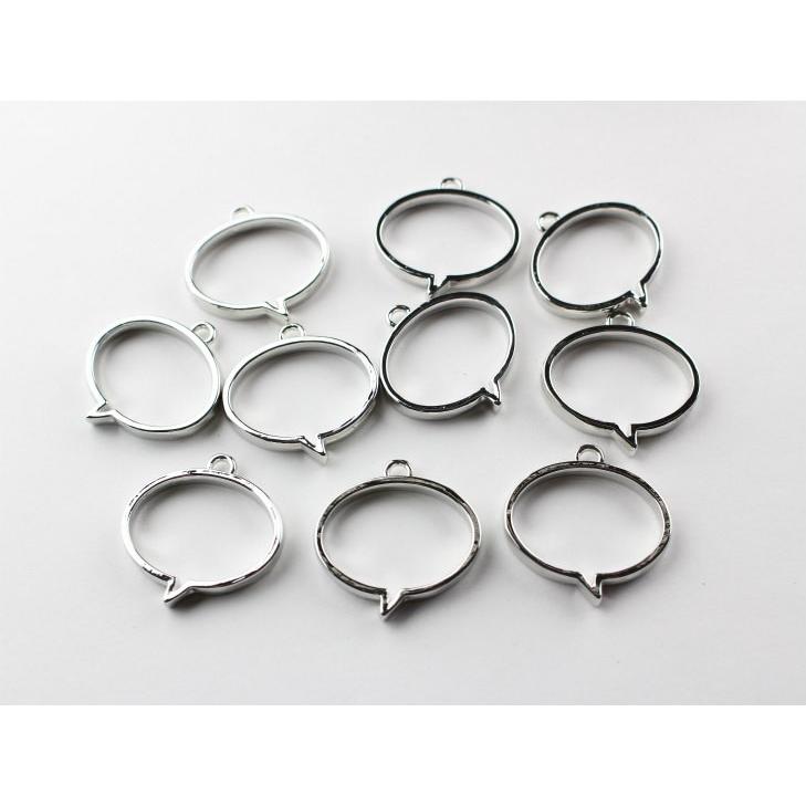 レジン空枠 吹き出し 約28x28 4mm シルバー 10個 吹き出し 漫画 セリフ レジン枠 フレーム ハンドメイド 埋め込み Ap 紗や工房 Yahoo 店 通販 Yahoo ショッピング