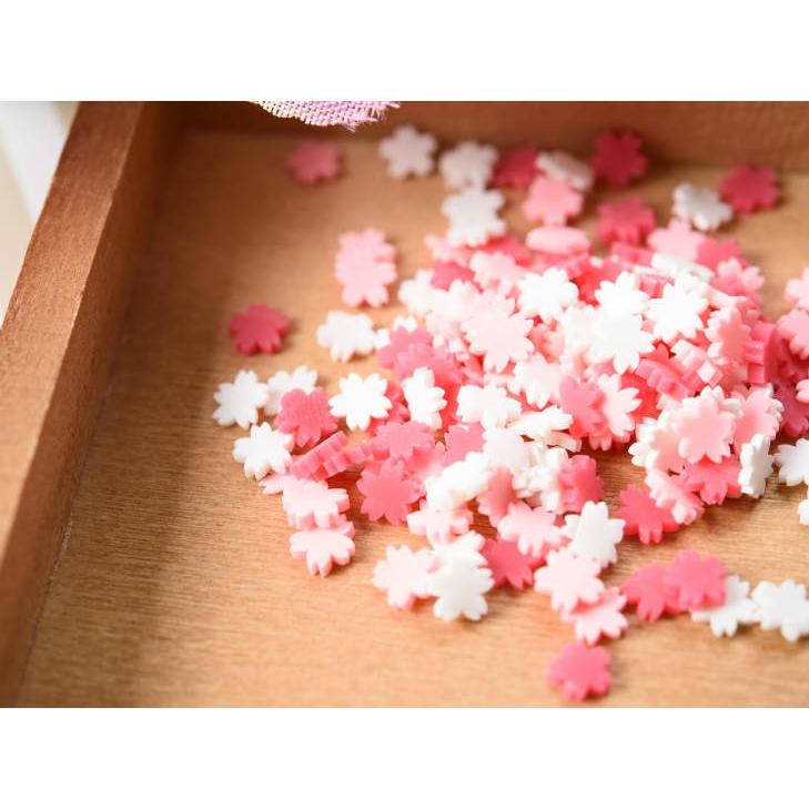 桜の花びらチップ　40枚セット　レジン 楽天市場】桜 押し花 セット 12枚入 ドライフラワー さく ら