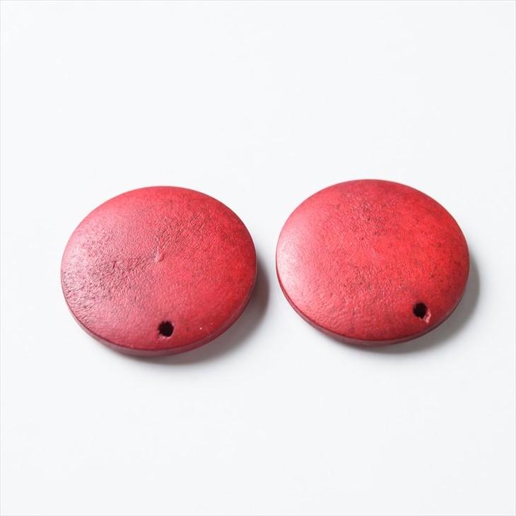 ウッドパーツ ラウンドチャーム 2 5cm 赤 2ヶ 木製パーツ 25mm ハンドメイド コインパーツ アクセサリービーズ Ap 紗や工房 Yahoo 店 通販 Yahoo ショッピング