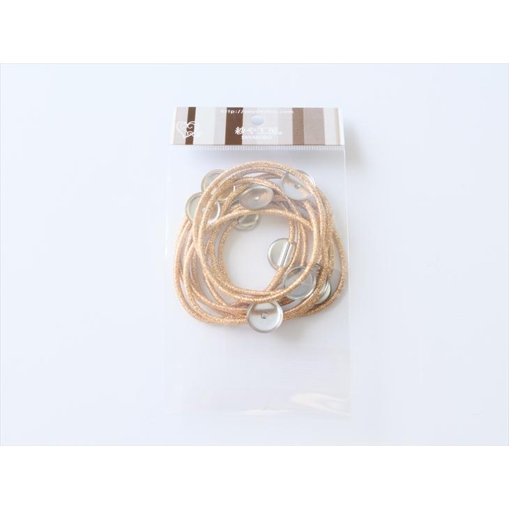 ヘアゴムパーツ レジン土台付 丸皿 径50mm ゴールド 10個 径5cm