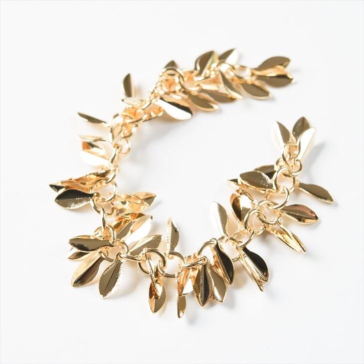 デザインチェーン プレートリーフ チェーン ゴールド 約10cm 約