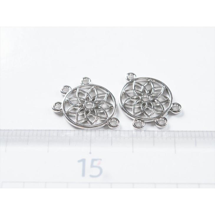 チャーム ドリームキャッチャー コネクター 18mm シルバー 2個 2ヶ 約