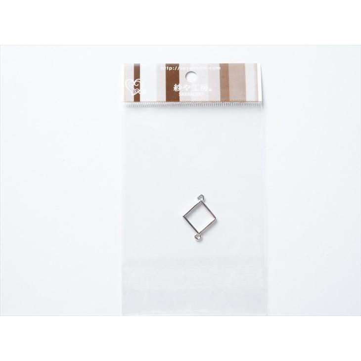 レジン枠 長方形 シルバー10個 レジン枠 スクエア 2カン付 23mm シルバー 10個 10ヶ 約2.3cm