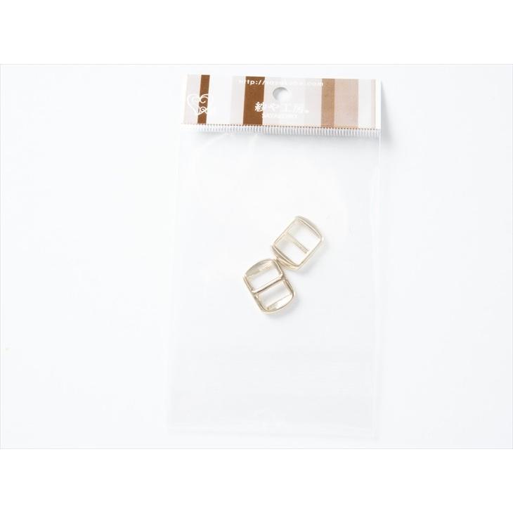 ベルト金具 ミニバックル 角丸 18.5mm ゴールド 30個 30ヶ 約1.9cm