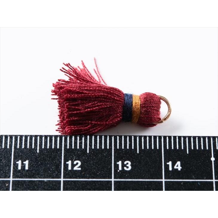 タッセル ボリュームタッセル ボルドー 23mm 4個 4ヶ フリンジタッセル 