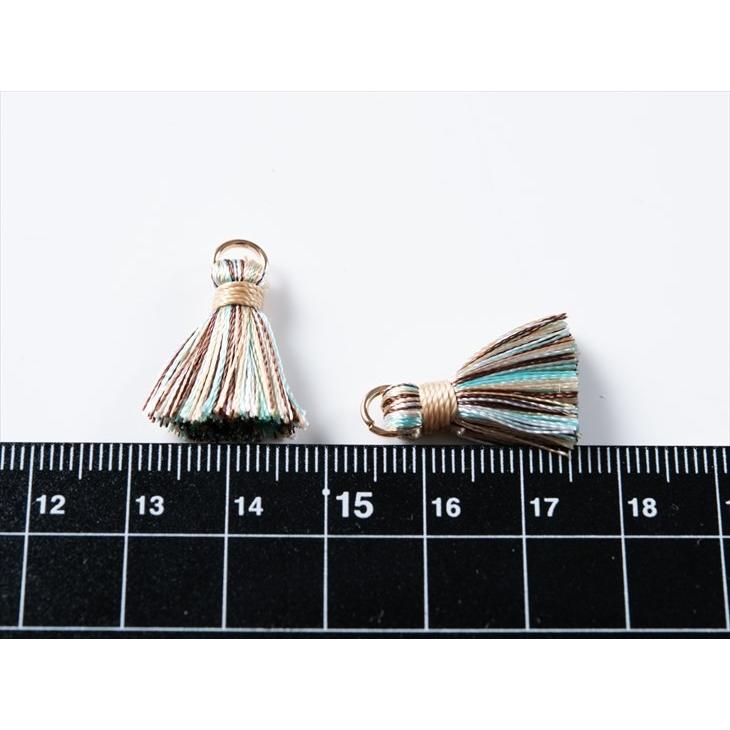 タッセル ボリュームタッセル ブルーMIX 23mm 4個 4ヶ フリンジ