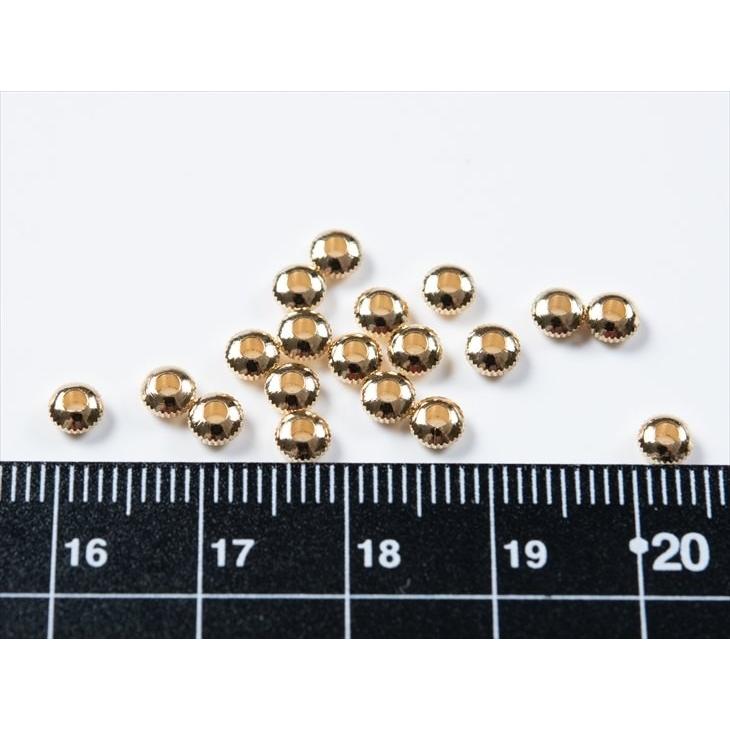 スペーサー 円盤ギザギザ 国内本金メッキ ゴールド 4mm 20個 20ヶ 真鍮
