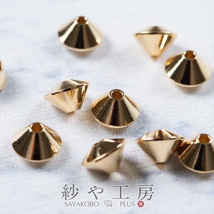 【ほし】真鍮スペーサーパーツ 10個セット 他 スペーサー ソロバン 大 国内本金メッキ ゴールド 7mm 10個 10ヶ 真鍮