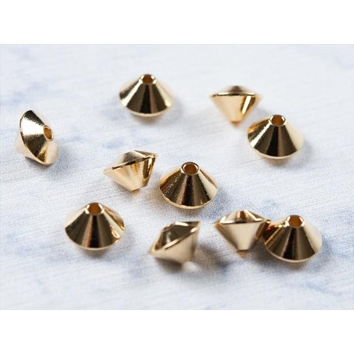 【サボ】真鍮金具 全14パーツ ＆ 真鍮スペーサー 10個 スペーサー ソロバン 大 国内本金メッキ ゴールド 7mm 10個 10ヶ 真鍮