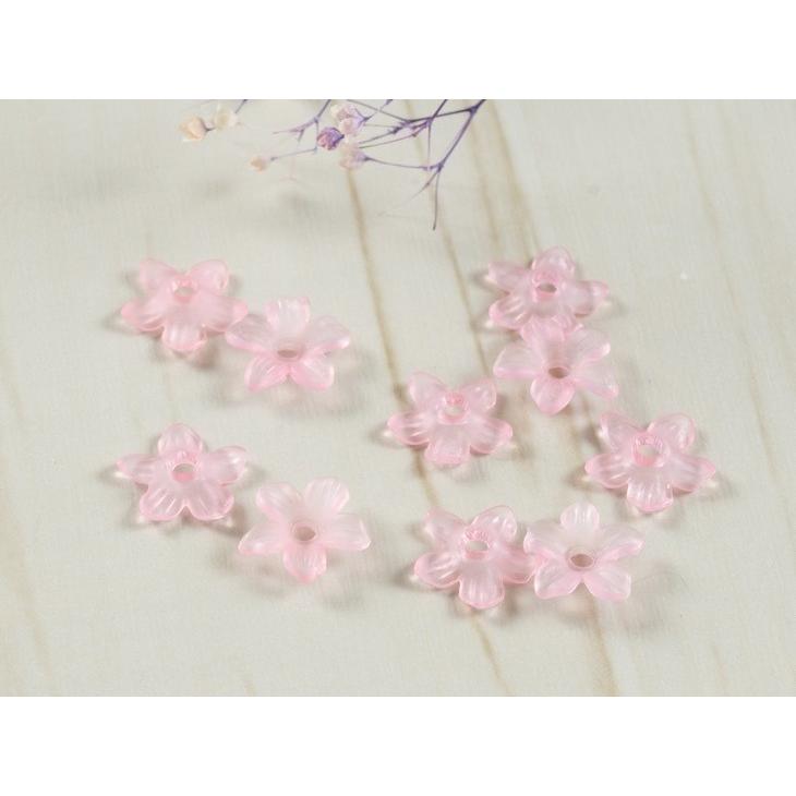 フラワーパーツ 小さい お花 ピンク 10.5mm 50個 50ヶ フラワー フラワーパーツ 小さい お花 ピンク 10.5mm 50個 50ヶ フラワー