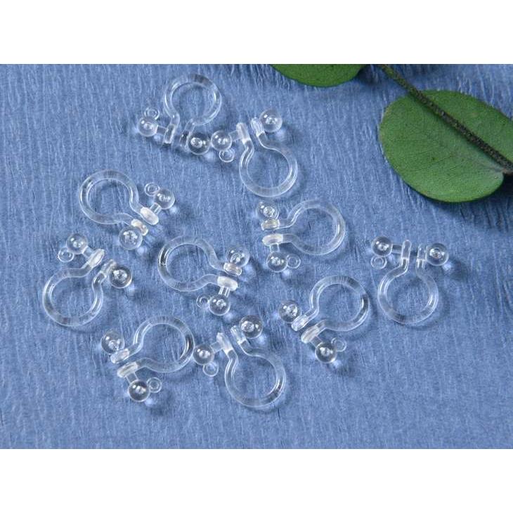 イヤリングパーツ 樹脂 クリップ 2 7mm透明玉 縦カン クリア 11mm 30ペア 60個 樹脂イヤリング アレルギー対応 約1 1cm アクセサリーパーツ Ap 紗や工房 Yahoo 店 通販 Yahoo ショッピング