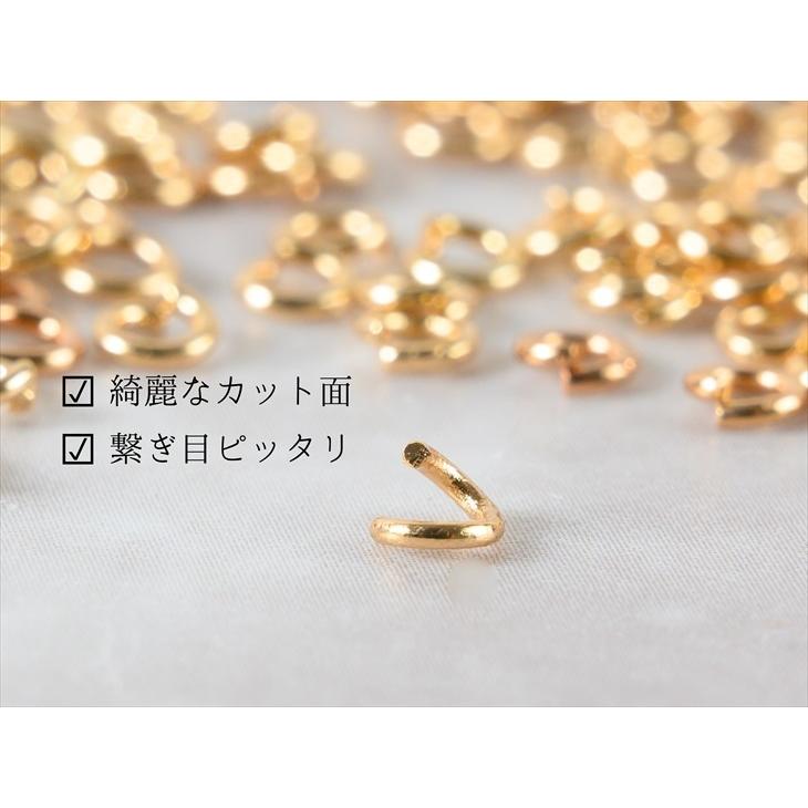 丸カン ニッケルフリー 変退色防止加工済 ゴールド 直径3mm 線径約0.6mm 約1050個前後 金属アレルギー対応 アクセサリーパーツ 問屋｜ysayakobo｜03