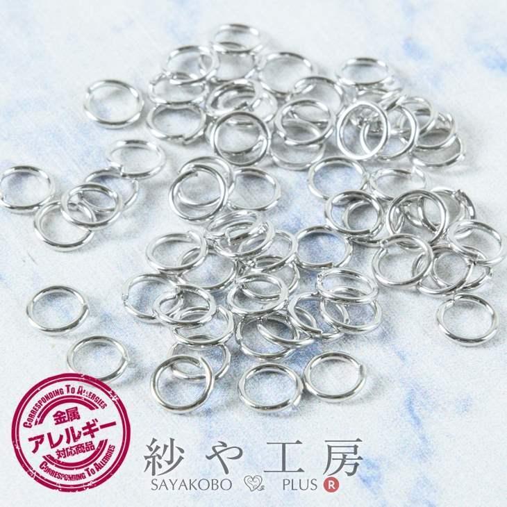 丸カン ニッケルフリー 変退色防止加工済 シルバー 直径5mm 線径約0.7mm 約60個前後 金属アレルギー対応 アクセサリーパーツ パーツ 問屋｜ysayakobo