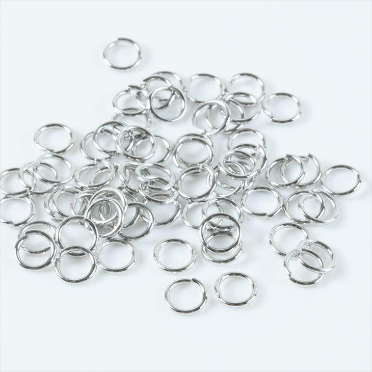 丸カン ニッケルフリー 変退色防止加工済み シルバー 直径5mm 線径約0.7mm 60個 60ヶ アレルギー対応 アクセサリーパーツ パーツ 問屋|ysayakobo|02
