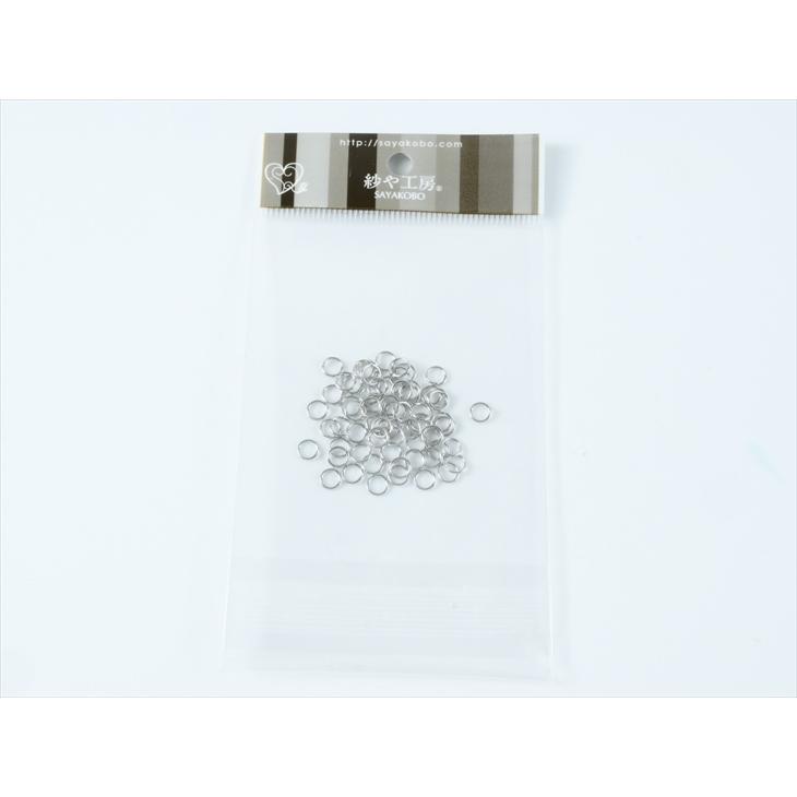 丸カン ニッケルフリー 変退色防止加工済み シルバー 直径5mm 線径約0.7mm 60個 60ヶ アレルギー対応 アクセサリーパーツ パーツ 問屋|ysayakobo|06