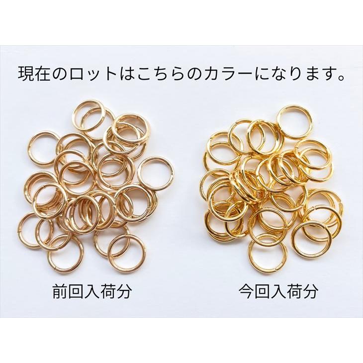 丸カン サージカルステンレス SUS304 アクセサリー パーツ ゴールド 直径7mm 線径約0.8mm 約60個前後 金属アレルギー対応 直径約0.7cm 問屋｜ysayakobo｜07