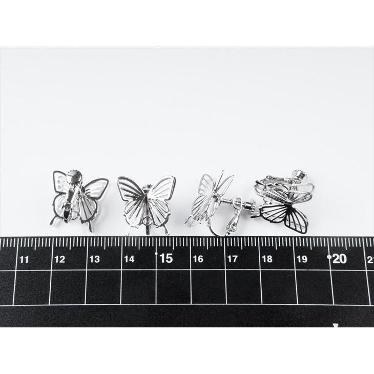 アクセサリーパーツ Butterfly 紗や工房 イヤリング パーツ ニッケルフリー 変退色防止加工済