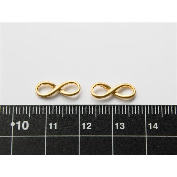 チャーム ミニ インフィニティ アクセサリー パーツ マットゴールド