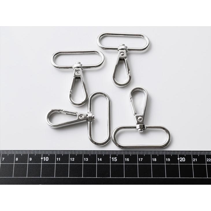 ナスカン キーホルダー 回転 カン付 アクセサリー パーツ シルバー