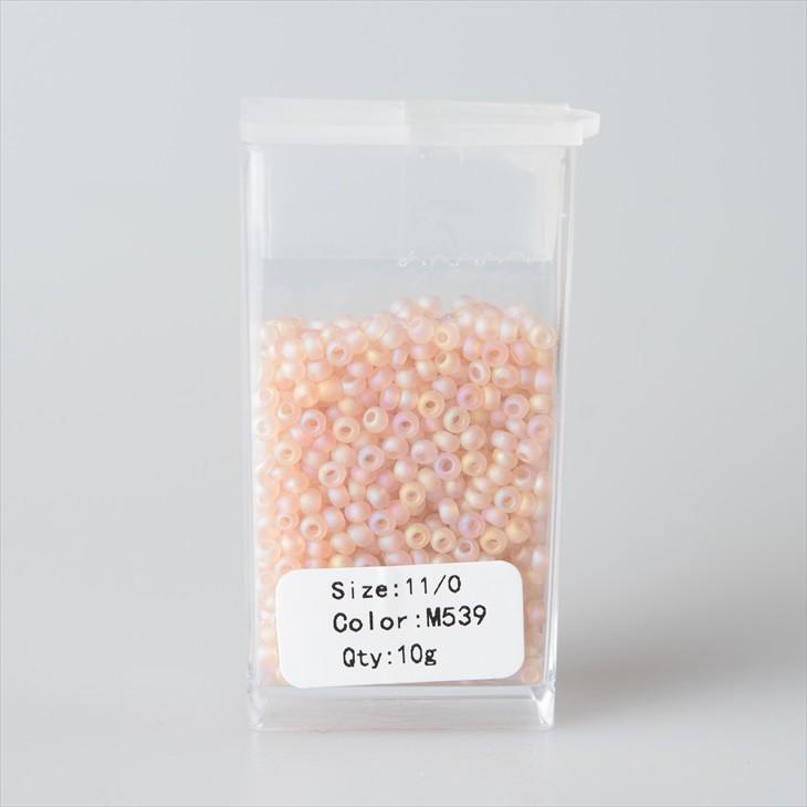 ビーズ 丸小ビーズ col.M539 マットパステルピンクミックス 2mm