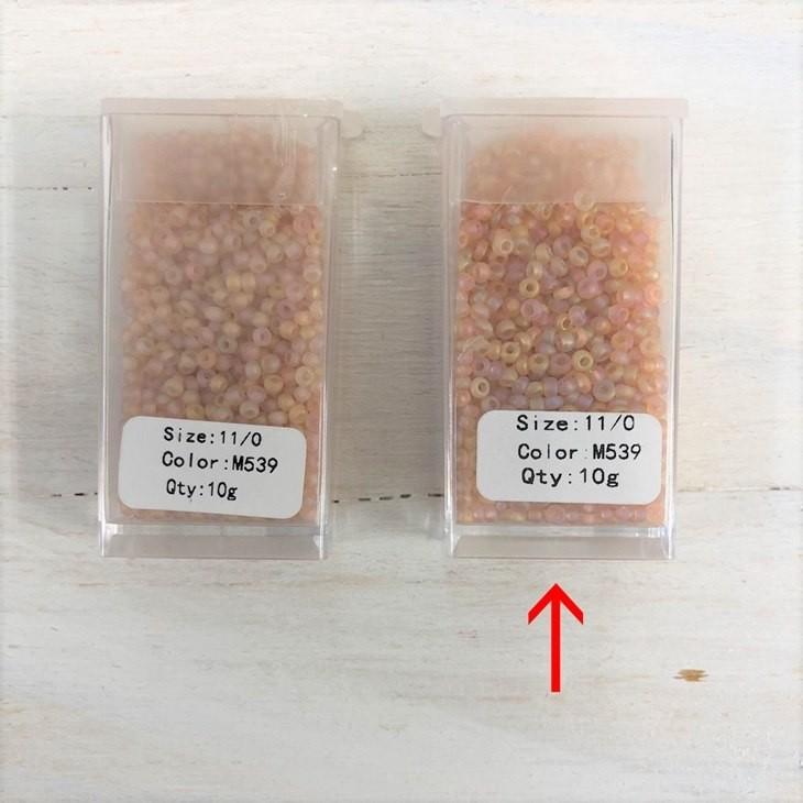 ビーズ 丸小ビーズ col.M539 マットパステルピンクミックス 2mm