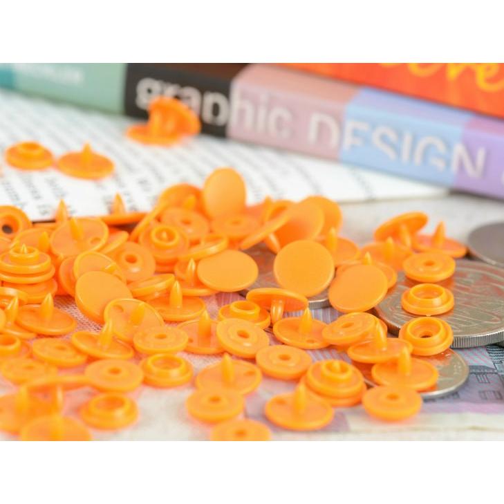 プラスナップ スナップボタン 艶なし フレッシュオレンジ 10mm 約30組 ハンドプレス 問屋 洋裁材料 手作り約1cm アクセサリーパーツ パーツ Hm 紗や工房 Yahoo 店 通販 Yahoo ショッピング