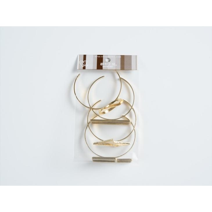 平打ちバングル 金台付き 革ブレス セット 下北沢 ライトニング メンズ バングル ブレスレット 18金メタル付平打ちブレス イーグル