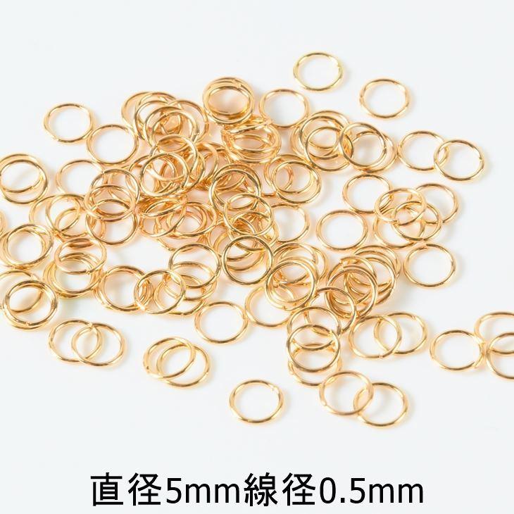 丸カン ニッケルフリー 変退色防止加工済み 【選べる11サイズ】 ゴールド アレルギー対応 マルカン アクセサリーパーツ 問屋|ysayakobo|04