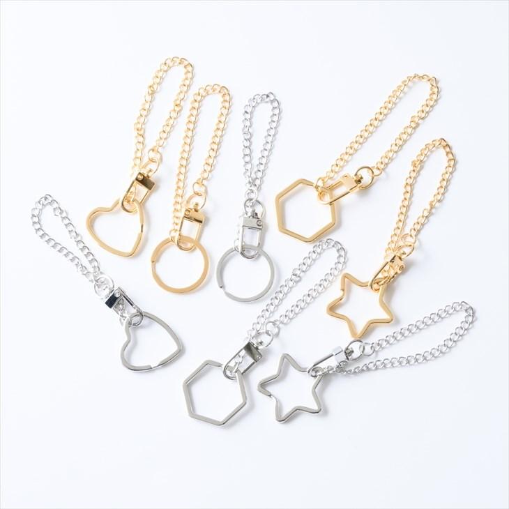 紗や工房 キーホルダー バッグチャーム 2個 ニッケルフリー 金属