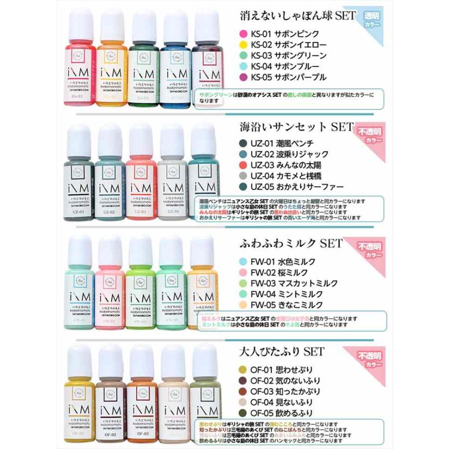 レジン 着色剤 5色 セット いろどりのもと レジン着色剤 レジン液 着色料 着色剤セット UVレジン LEDレジン｜ysayakobo｜32