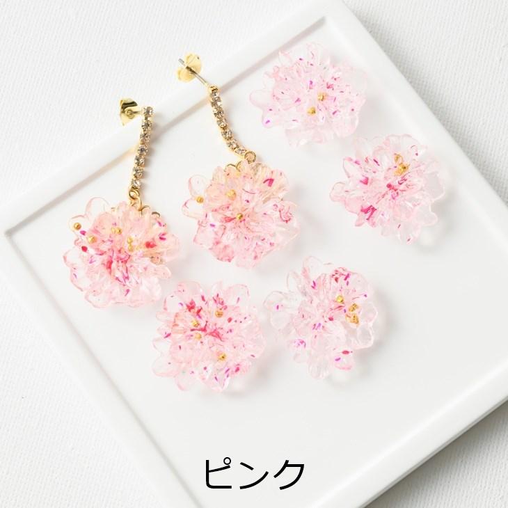 貼り付け チャーム カボション 花 アクセサリー パーツ 24mm 4個 フラワー 貼付 アクリル アクリル製 アクリルチャーム 問屋｜ysayakobo｜03