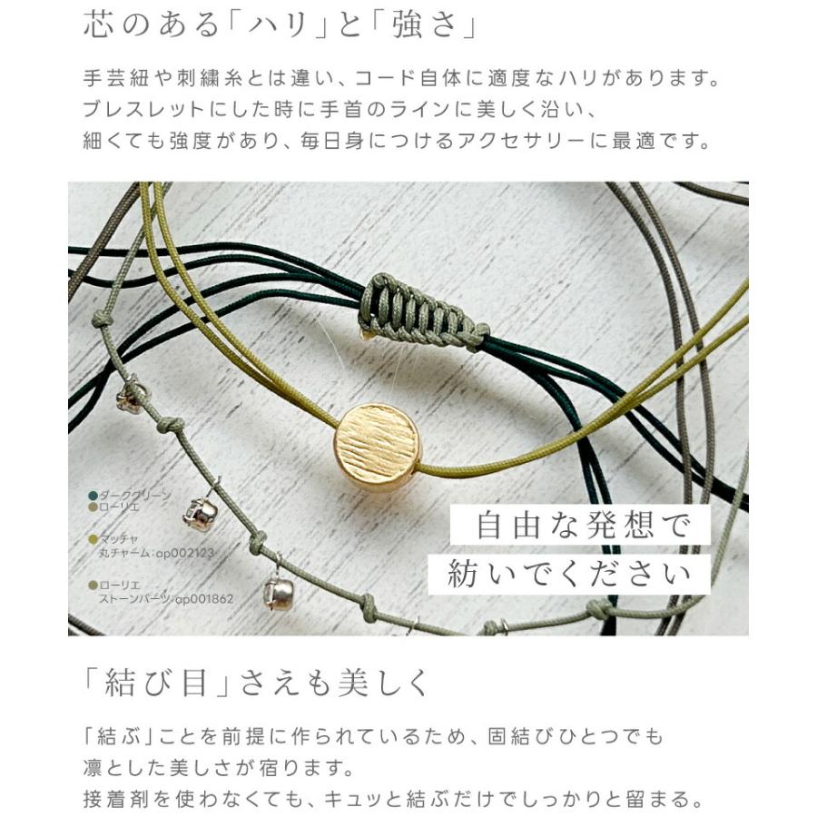 紗や工房 メドゥプコード 1mm セット販売 長さ5m 27色 パラコード 細い