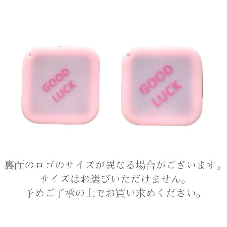 ビッグチャーム ハート スクエアミラー アクセサリー パーツ 1個 四角