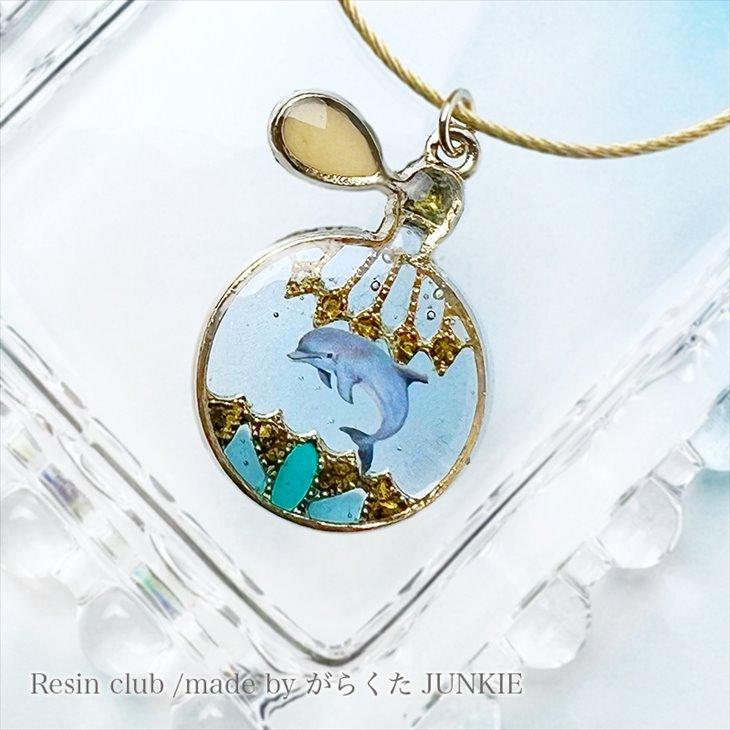 Resin club(レジンクラブ) 埋め込みレジンシール イルカ アクセサリー