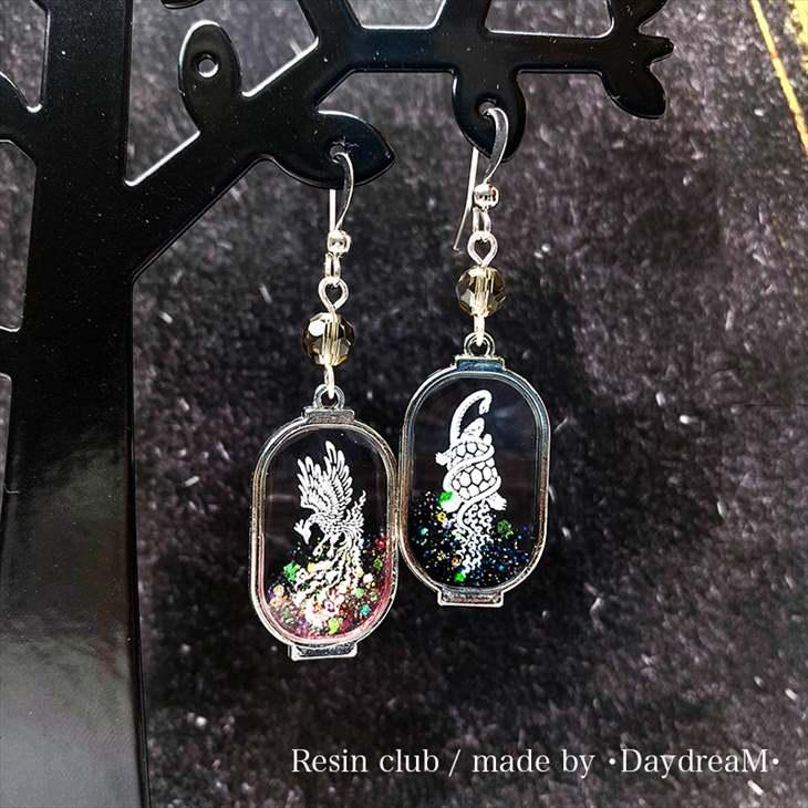 Resin club(レジンクラブ) 埋め込みレジンシール 四神 アクセサリー