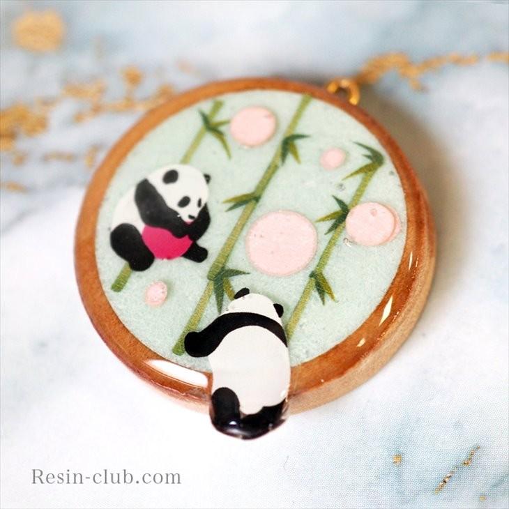 Resin club(レジンクラブ) 埋め込みレジンシール のんびりパンダ 1枚 1 