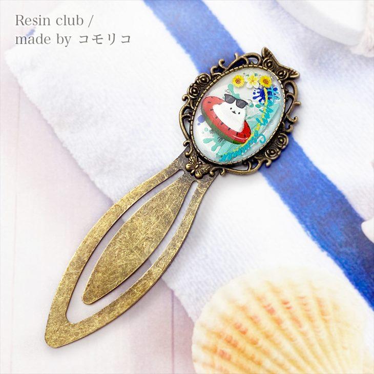Resin club(レジンクラブ) 埋め込みレジンシール シマエナガ サマーVer