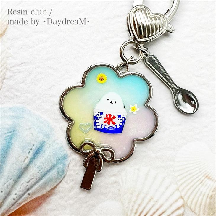 Resin club(レジンクラブ) 埋め込みレジンシール シマエナガ サマーVer