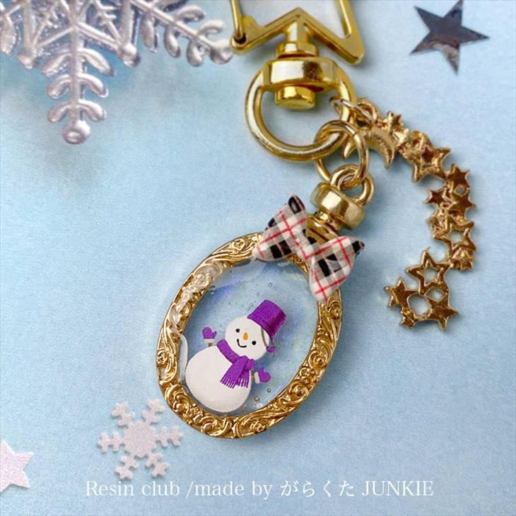 Resin club(レジンクラブ) 埋め込みレジンシール ゆきだるま