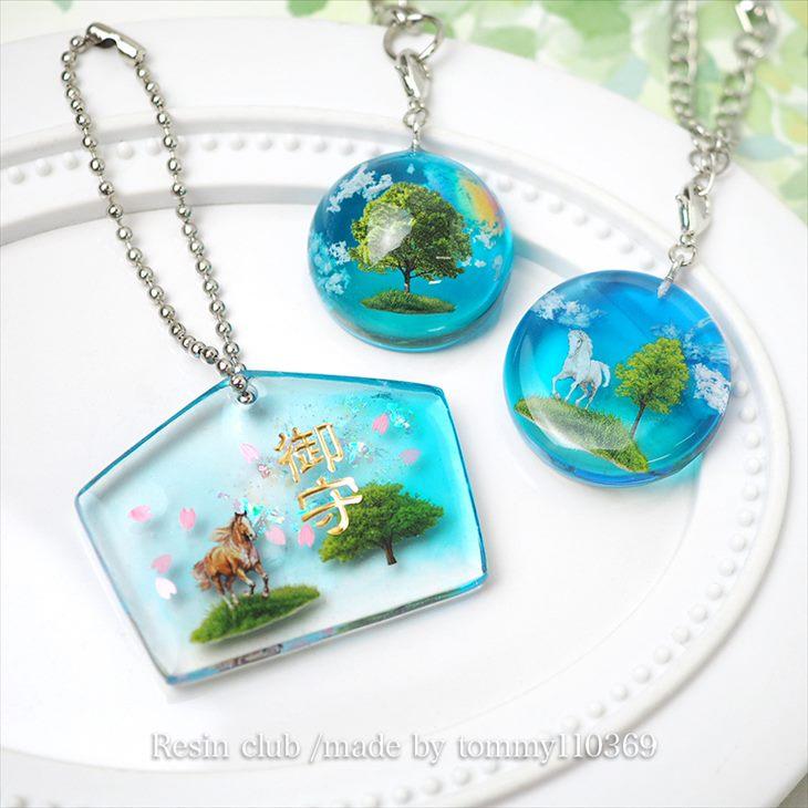 Resin club(レジンクラブ) 埋め込みレジンシール 新緑の木