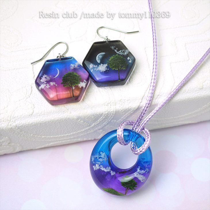 Resin club(レジンクラブ) 埋め込みレジンシール 新緑の木