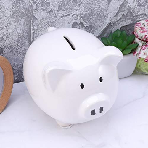 Ledmomo かわいい ブタ 貯金箱 コイン バンク 小銭 硬貨 お札専用 おもしろ シンプル アニマル オーナメント 雑貨 大 容量 ホワイト 口 S 1028 Ys Choice 通販 Yahoo ショッピング