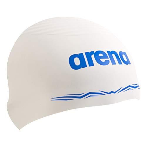 arena(アリーナ) 水泳 スイミングキャップ シリコンキャップ(AQUAFORCE WAVE CAP) ARN-0900 WHT(ホワイト) L スイムキャップ
