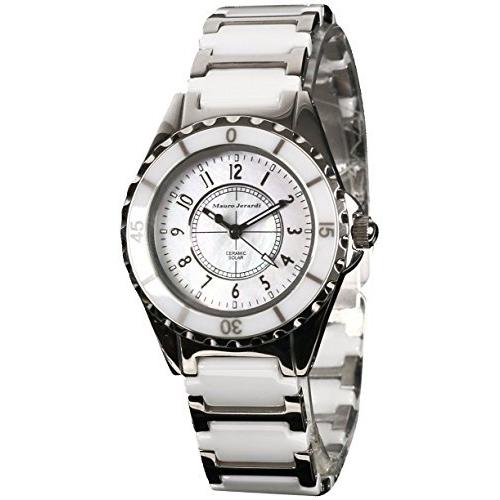 【史上最も激安】 [マウロジェラルディ] 腕時計 ソーラー セラミック MJ042-2 ホワイト 腕時計