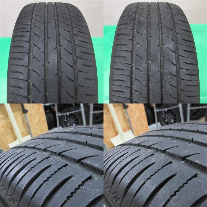 フォレスター 215/55R17 2021年夏タイヤ 60-70%山 トーヨー NANOENERGY3 PLUS 4本 5穴PCD100 7J +47 アウトバック Weds LEONIS TE 中古新潟｜ysd01｜09