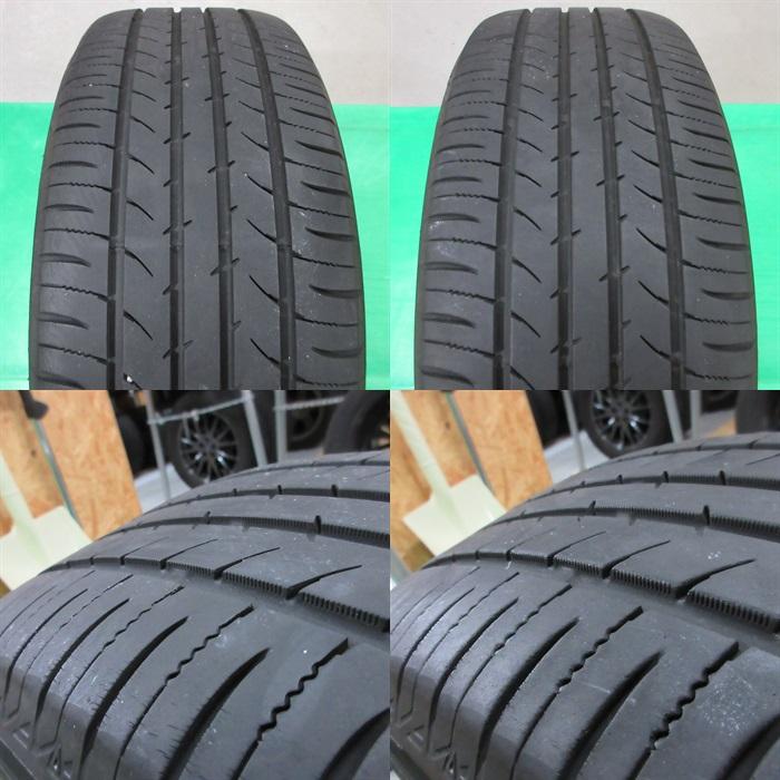 フォレスター 215/55R17 2021年夏タイヤ 60-70%山 トーヨー NANOENERGY3 PLUS 4本 5穴PCD100 7J +47 アウトバック Weds LEONIS TE 中古新潟｜ysd01｜10