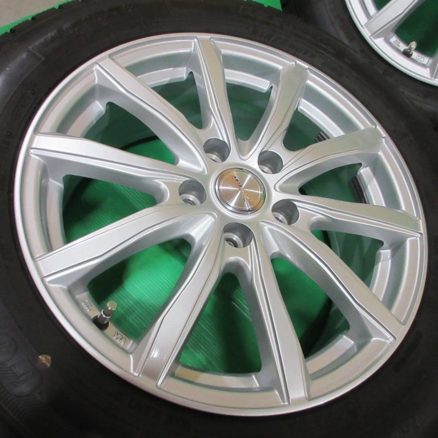 C-HR 215/60R17 冬用2021年バリ山スタッドレス 80%-90%山 グッドイヤー ICENAVI7 4本 5穴PCD114.3 7J +48 オデッセイ エスティマ 中古新潟｜ysd01｜02