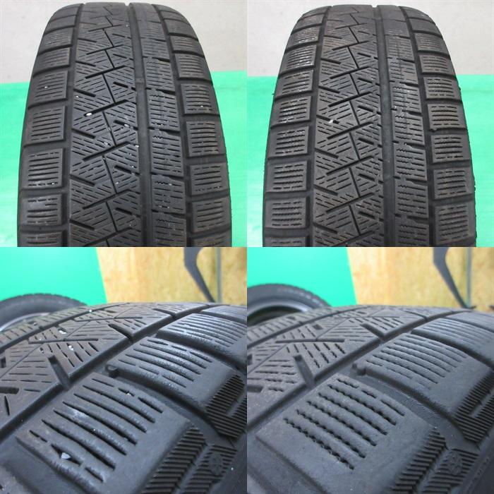 オデッセイ ハイブリッド アブソルート純正 215/55R17 冬用スタッドレス 40-50%山 ピレリ 4本 5穴PCD114.3 +55 ヴェゼル 中古新潟｜ysd01｜09