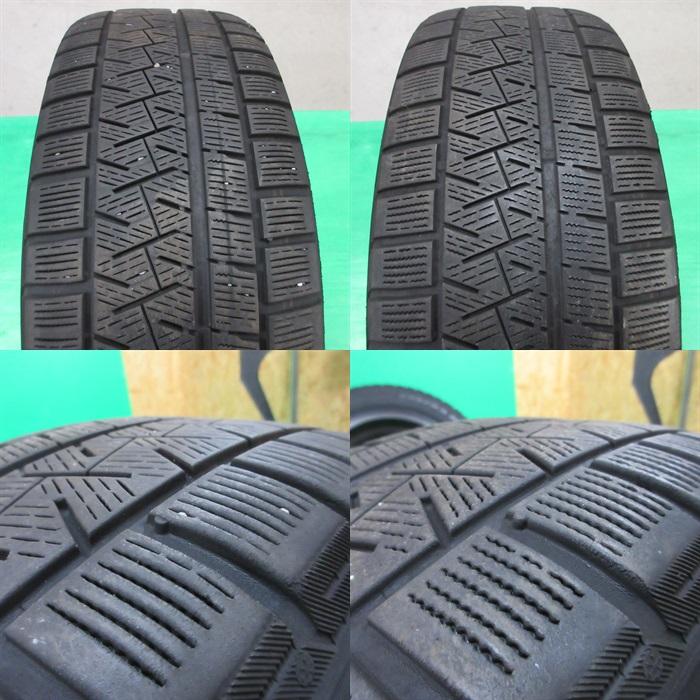 オデッセイ ハイブリッド アブソルート純正 215/55R17 冬用スタッドレス 40-50%山 ピレリ 4本 5穴PCD114.3 +55 ヴェゼル 中古新潟｜ysd01｜10